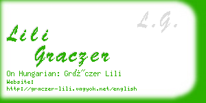 lili graczer business card